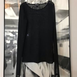 Express Mesh Long Sleeve Top